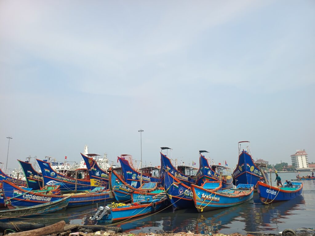 Fort Kochi - fishing boats